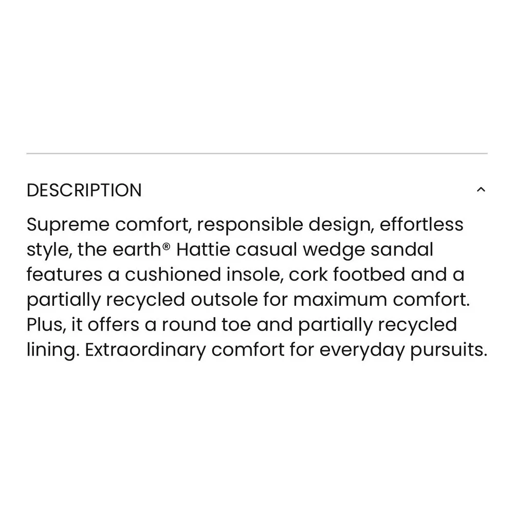 Earth hattie wedge